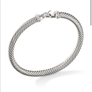 NWOT Cable Buckle Bracelet with Diamonds/5mm